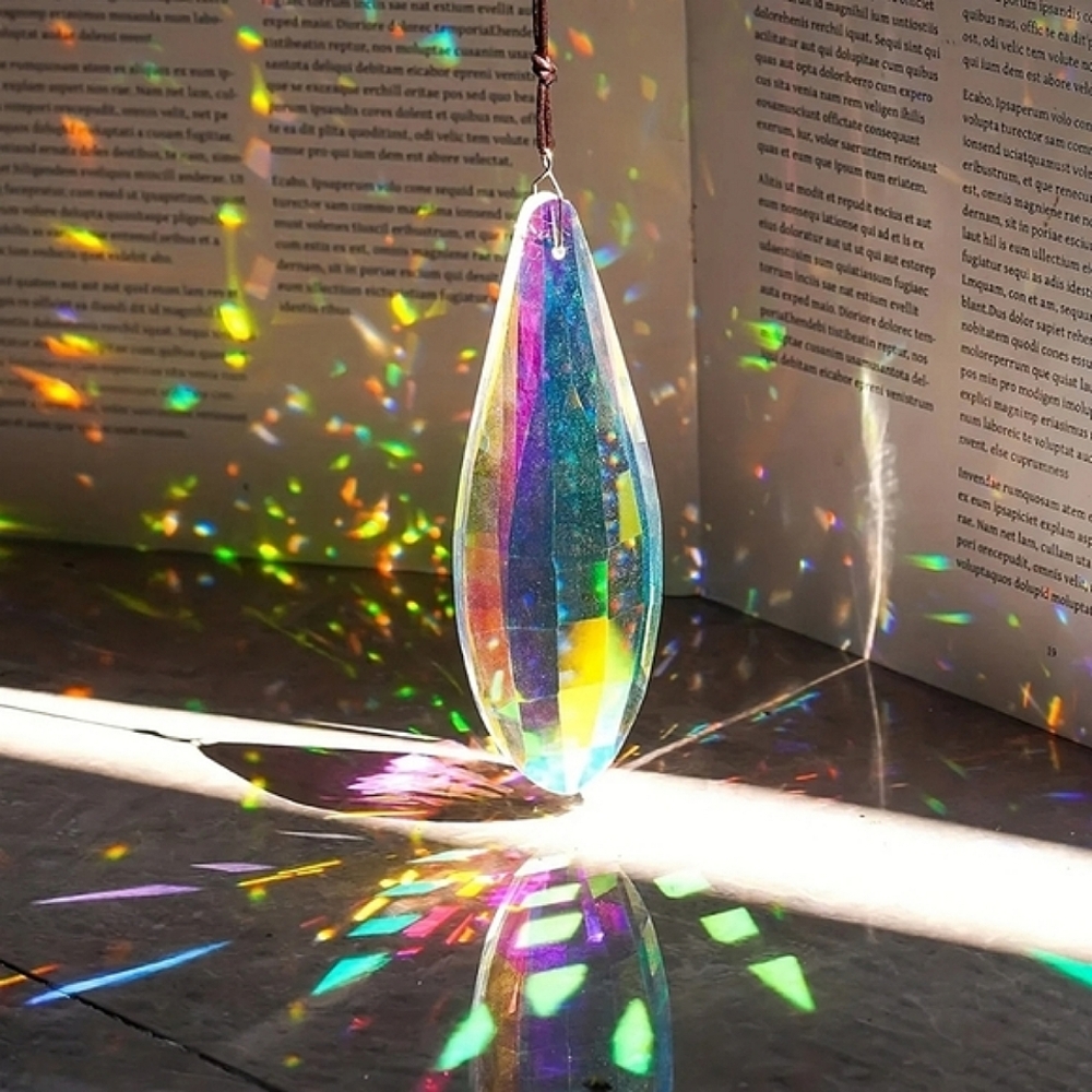 Glass prism suncatcher